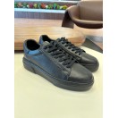 1090 Siyah Cilt - Siyah Taban Hakiki Deri Erkek Sneakers