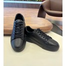 1090 Siyah Cilt - Siyah Taban Hakiki Deri Erkek Sneakers