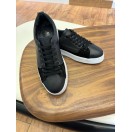 4226 Siyah Süet Detaylı Beyaz Taban Hakiki Deri Erkek Sneakers