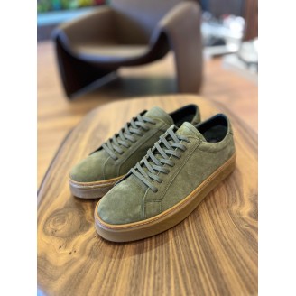 4226 Haki Nubuk Hakiki Deri Erkek Sneakers