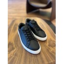 4253 Mat Siyah Hakiki Deri Erkek Sneakers