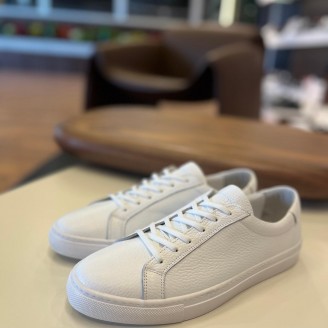 4253 Beyaz Hakiki Deri Erkek Sneakers