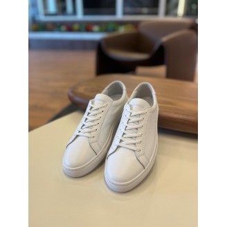 4253 Beyaz Hakiki Deri Erkek Sneakers
