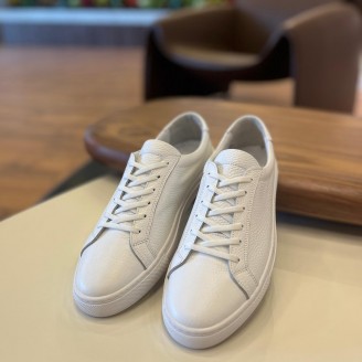 4253 Beyaz Hakiki Deri Erkek Sneakers