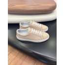 4253 Bej Hakiki Deri Erkek Sneakers