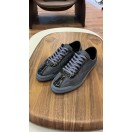 4253 Füme Süet Detaylı Hakiki Deri Erkek Sneakers