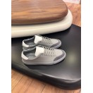 4253 Füme Süet Detaylı Hakiki Deri Erkek Sneakers