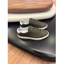 4253 Haki Hakiki Deri Erkek Sneakers