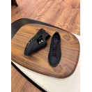 Paris Siyah Mat Rugan Detaylı Hakiki Deri Erkek Sneakers