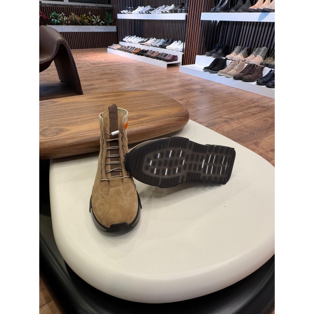 5625 Bej Nubuk Hakiki Deri Bot