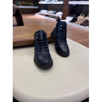 5623 Mavi Cilt Hakiki Deri Bot