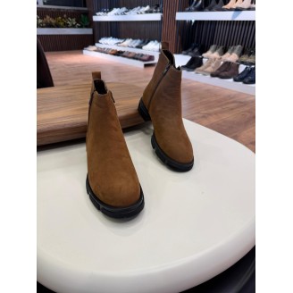 5624 Kahve Nubuk Hakiki Deri Bot