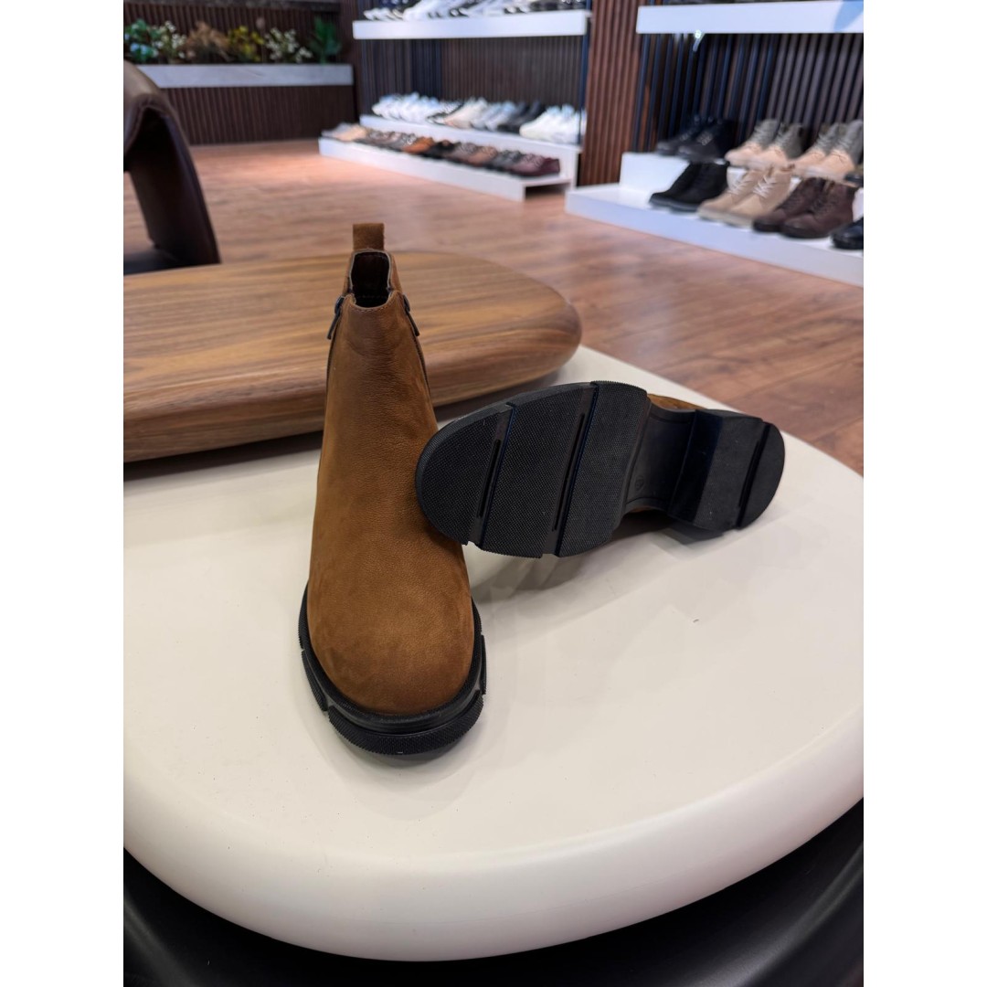 5624 Kahve Nubuk Hakiki Deri Bot