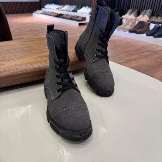 5627 Füme Nubuk Hakiki Deri Bot