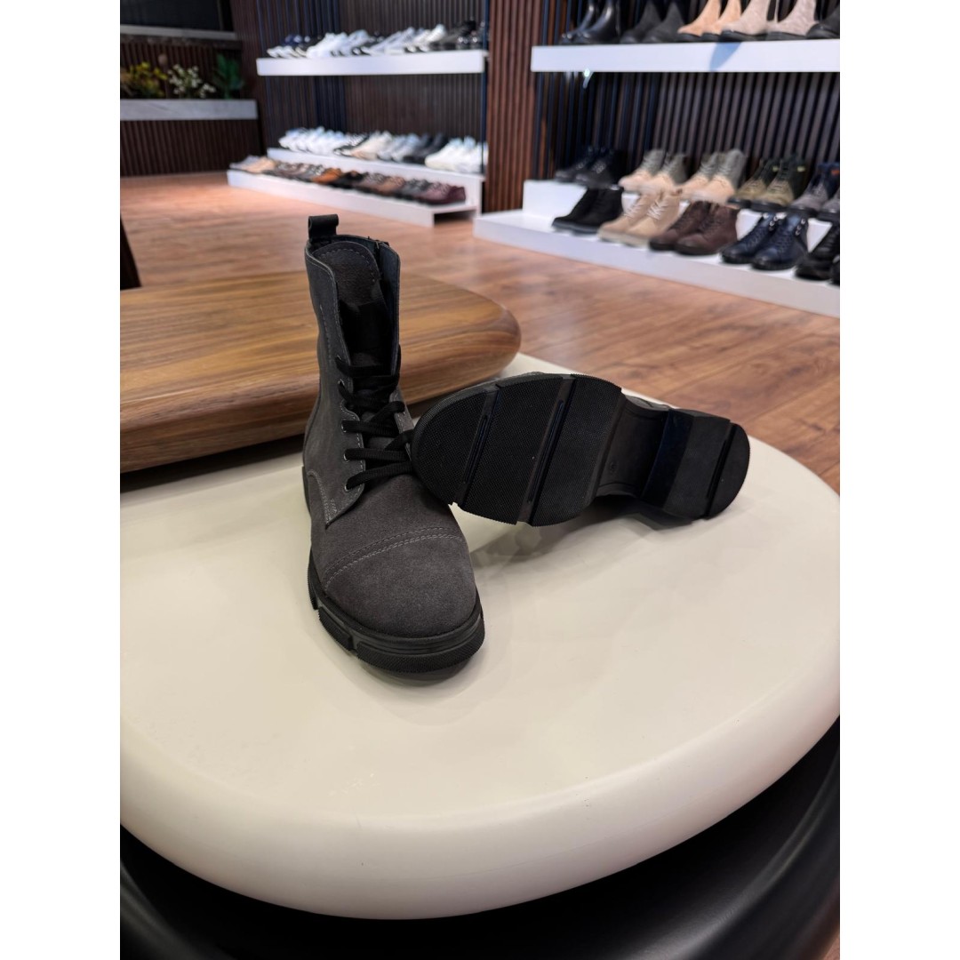 5627 Füme Nubuk Hakiki Deri Bot