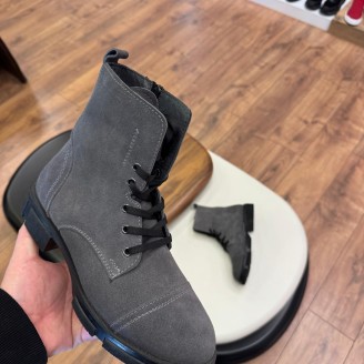 5627 Füme Nubuk Hakiki Deri Bot