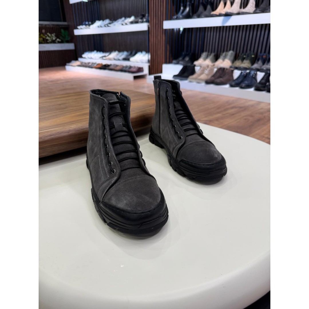 5628 Füme Nubuk Hakiki Deri Bot