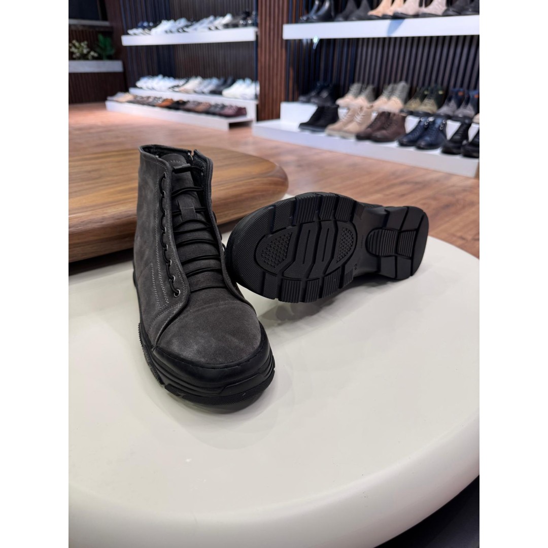 5628 Füme Nubuk Hakiki Deri Bot