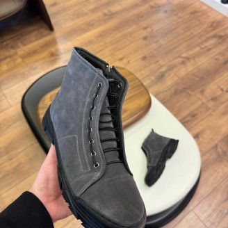 5628 Füme Nubuk Hakiki Deri Bot