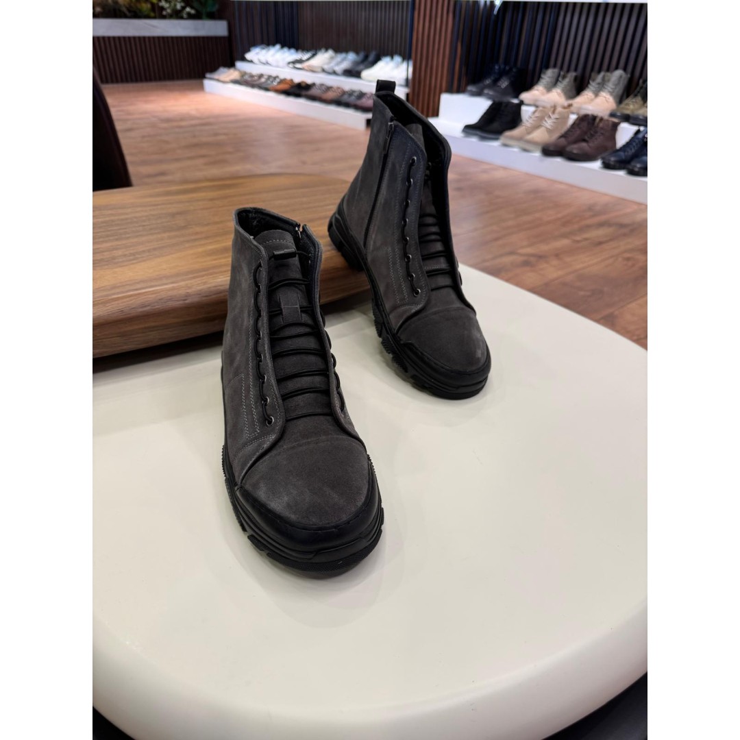 5628 Füme Nubuk Hakiki Deri Bot