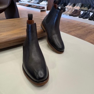 5630 Siyah Cilt Hakiki Deri Bot