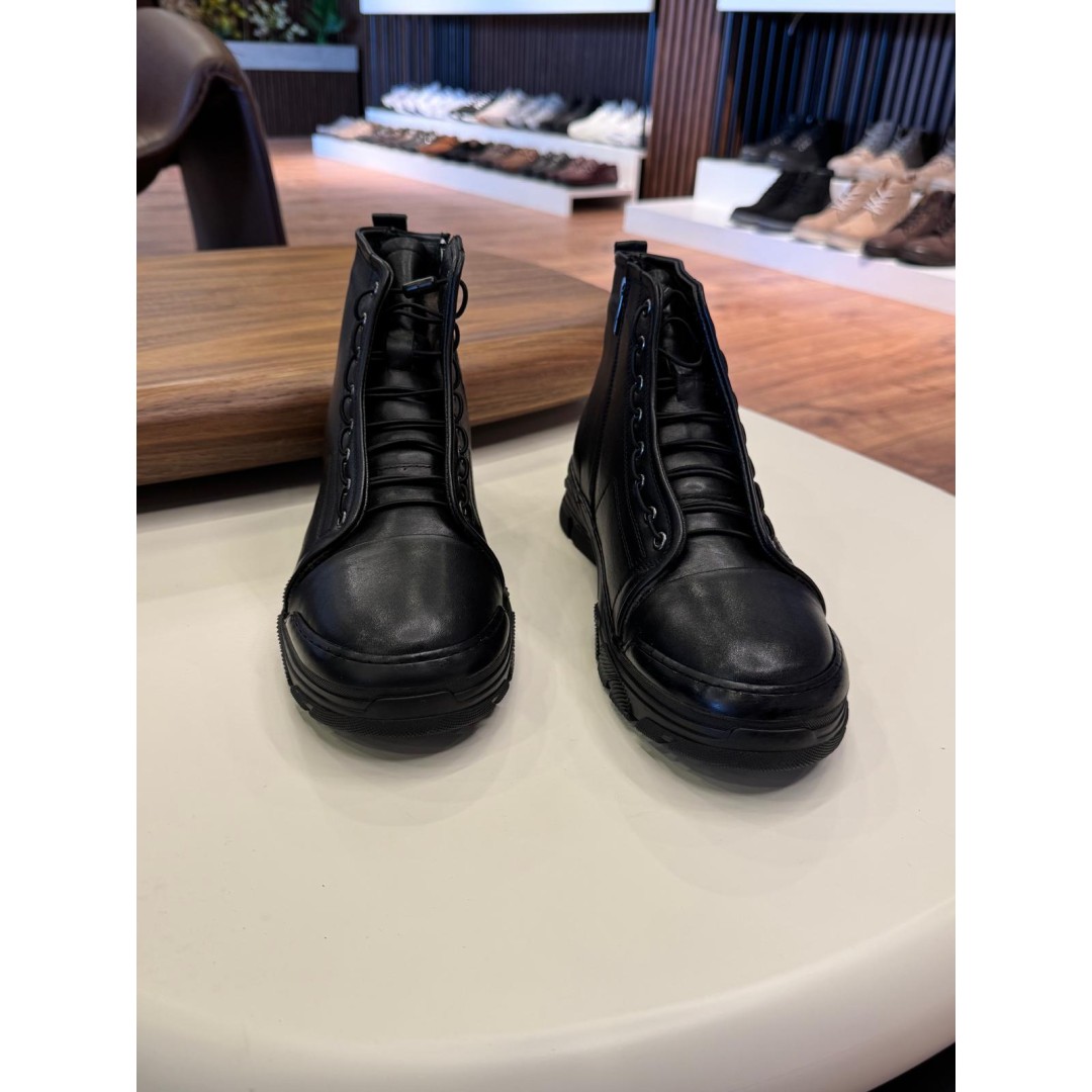 5633 Siyah Cilt Hakiki Deri Bot