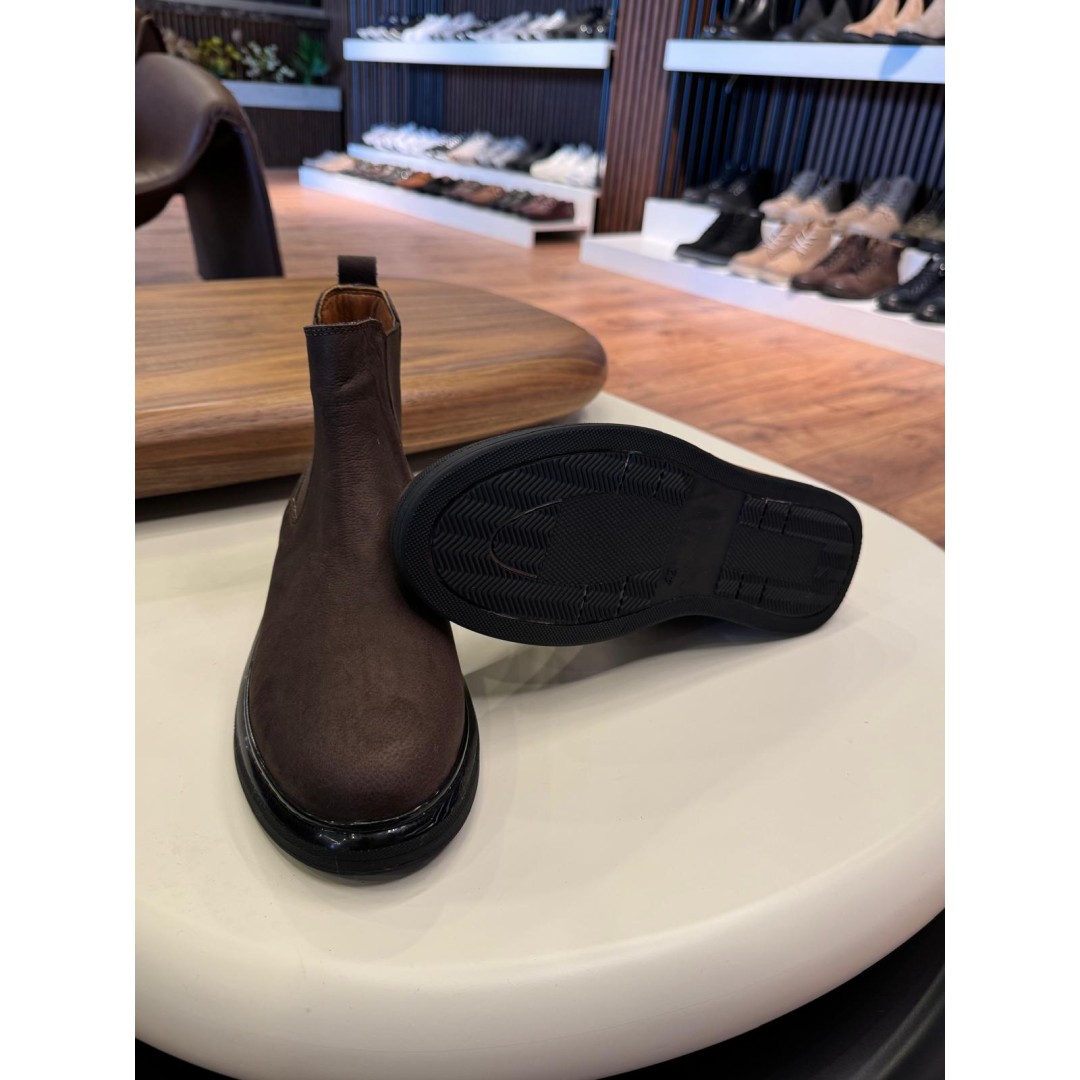 5632 Kahve Nubuk Hakiki Deri Bot