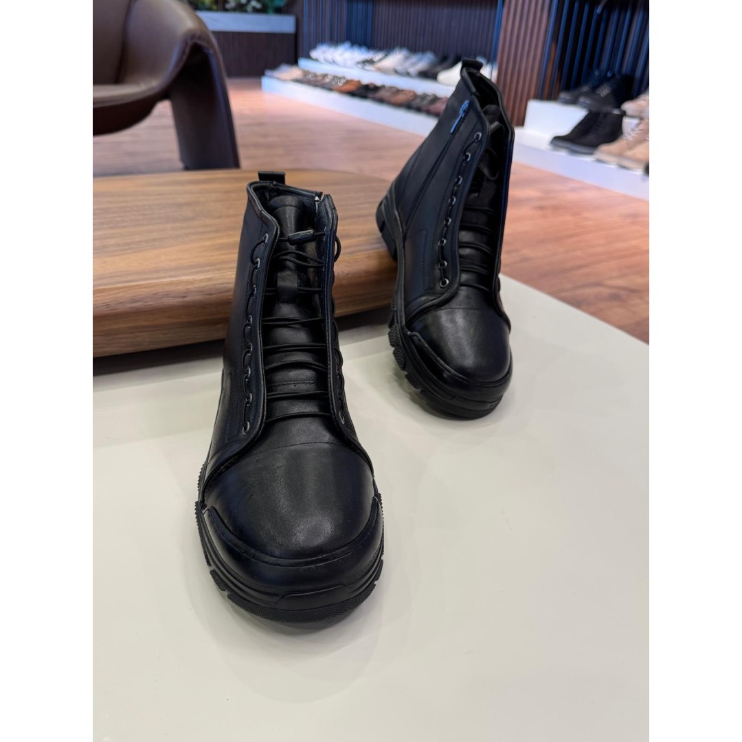 5633 Siyah Cilt Hakiki Deri Bot