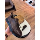 5635 Kahve Hakiki Deri Sneakers
