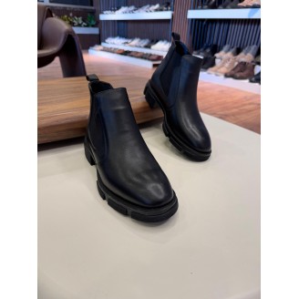 5638 Siyah Cilt Hakiki Deri Bot
