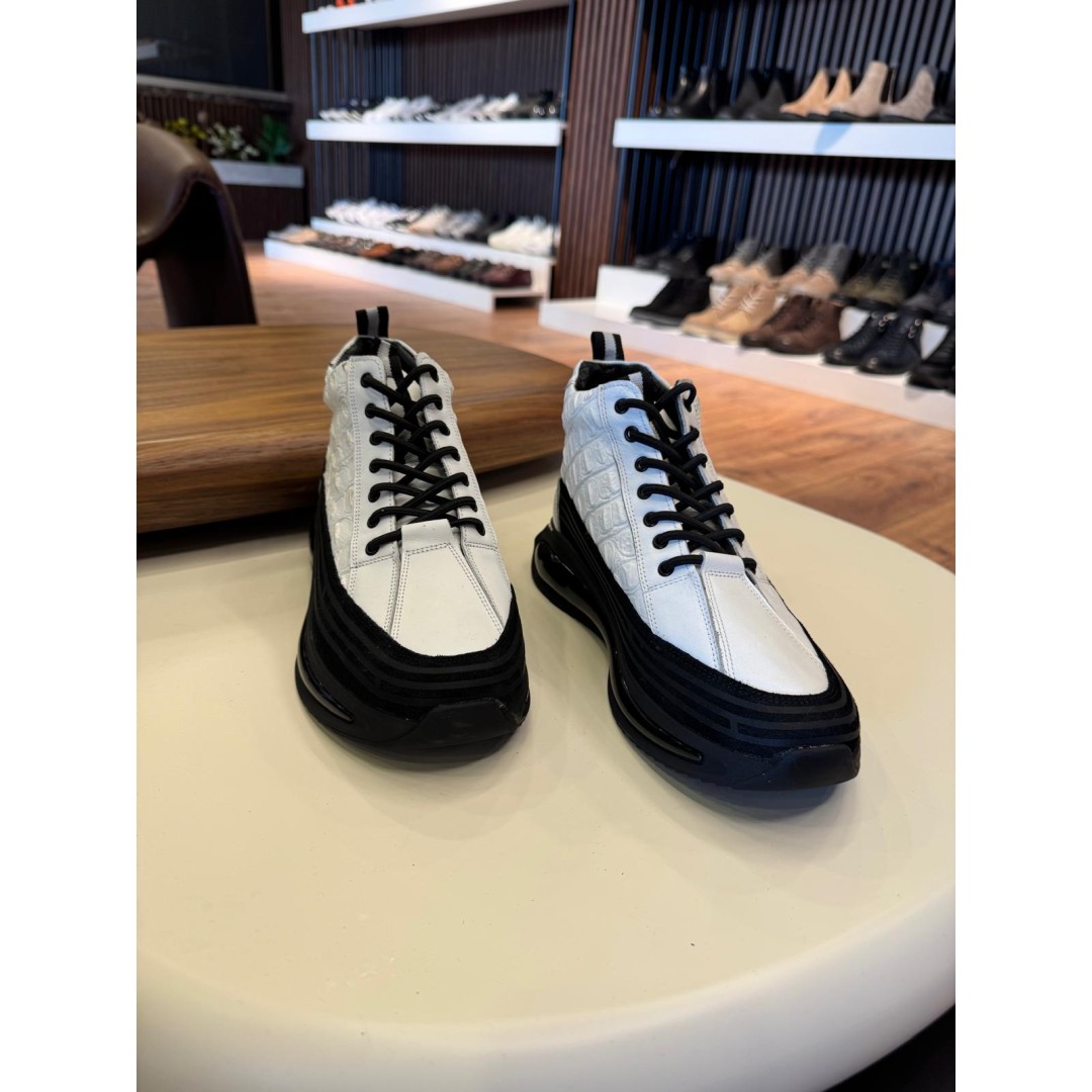 5641 Beyaz Cilt Hakiki Deri Bot