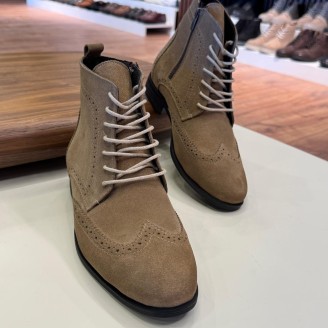 5642 Bej Nubuk Hakiki Deri Bot