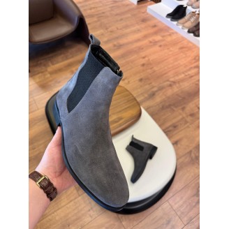 5643 Füme Nubuk Hakiki Deri Bot