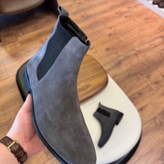 5643 Füme Nubuk Hakiki Deri Bot