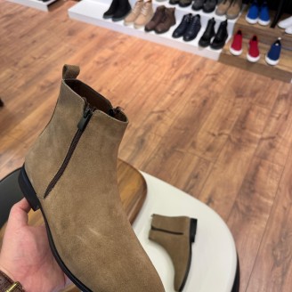 5648 Bej Nubuk Hakiki Deri Bot