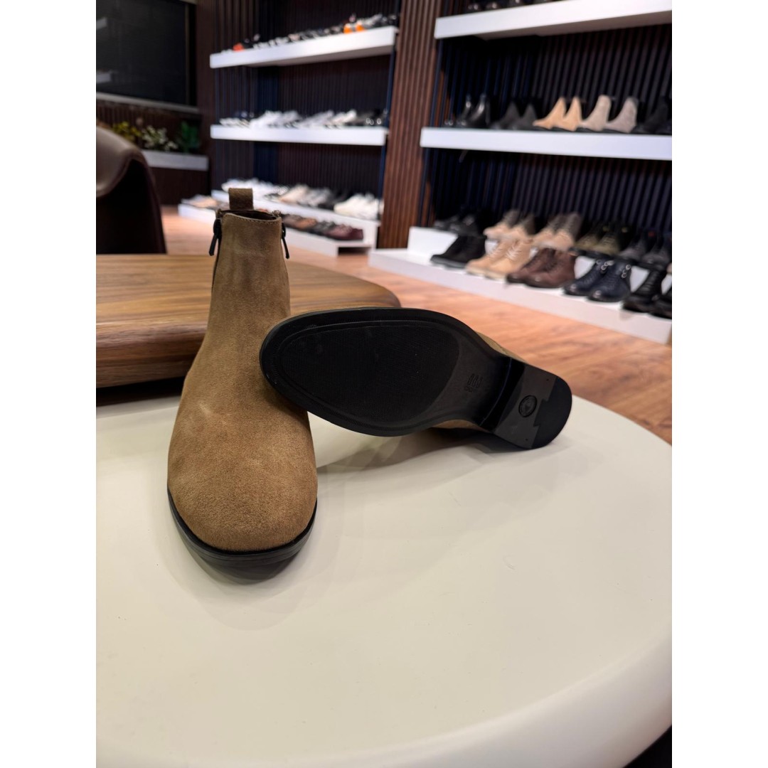 5648 Bej Nubuk Hakiki Deri Bot