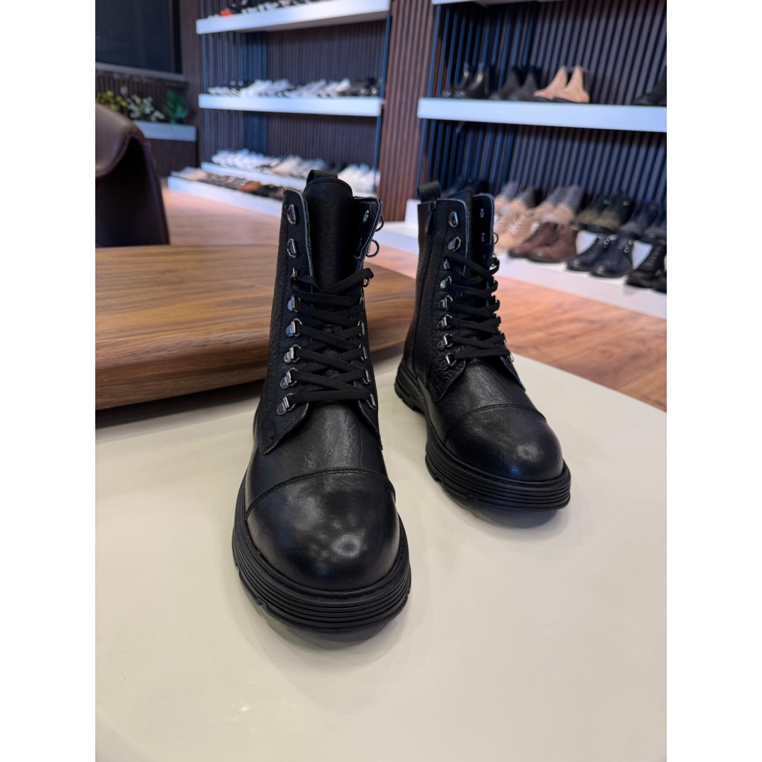 5649 Siyah Cilt Hakiki Deri Bot