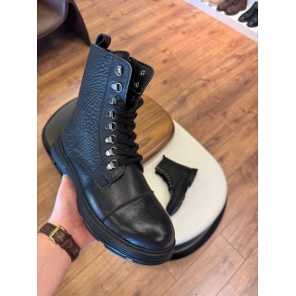 5649 Siyah Cilt Hakiki Deri Bot