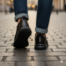 1088 Siyah Cilt Hakiki Deri Erkek Sneakers