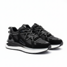 1095 Siyah Hakiki Deri Erkek Sneakers