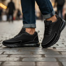 LUİZ PAULO 2028 SİYAH HAKİKİ DERİ ERKEK SNEAKERS - ERKEK SPOR AYAKKABI