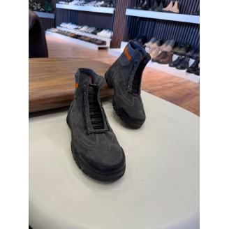 5651 Füme Nubuk Hakiki Deri Bot