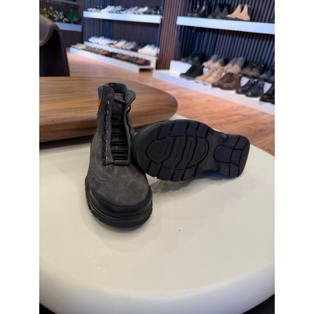 5651 Füme Nubuk Hakiki Deri Bot