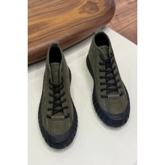 1085 Haki Nubuk Hakiki Deri Erkek Bot