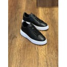 1090 Siyah Cilt Hakiki Deri Erkek Sneakers