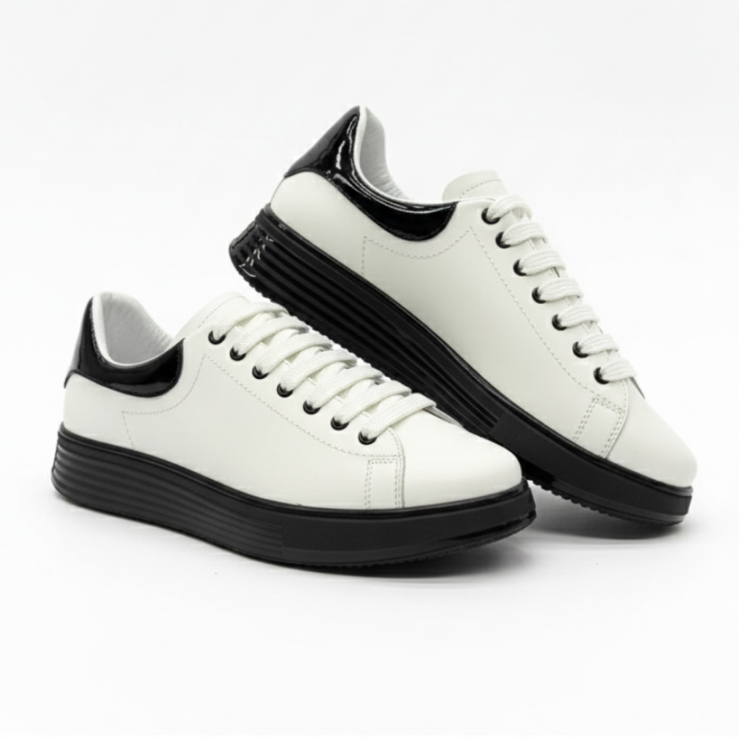 1051 Beyaz Hakiki Deri Erkek Sneakers