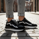 1103 Siyah Hakiki Deri Erkek Sneakers