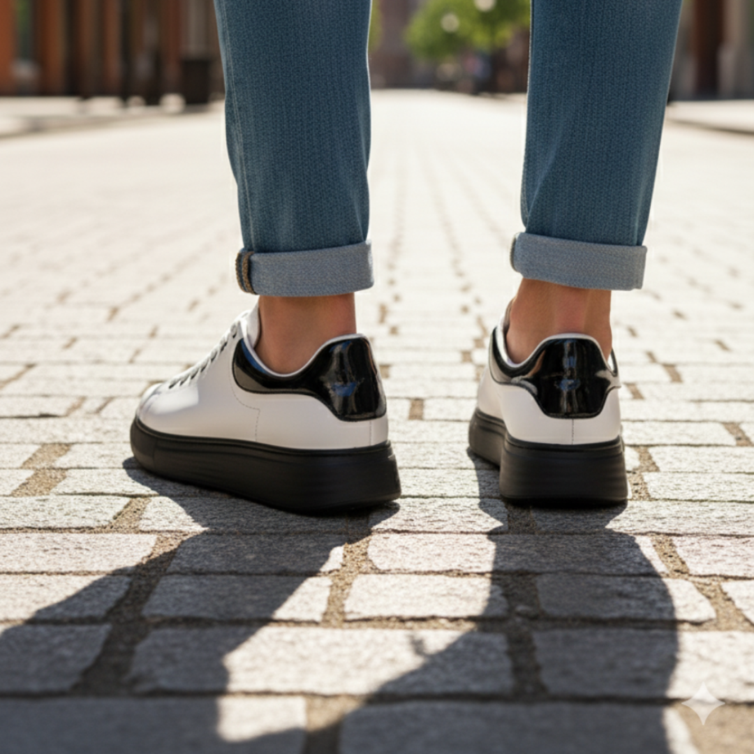 1051 Beyaz Hakiki Deri Erkek Sneakers