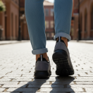 1106 Gri Hakiki Deri Erkek Sneakers