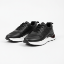 1011 Siyah Eva Hakiki Deri Erkek Sneakers